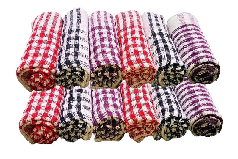 A'kin 100% Cotton Cleaning Cloth Kitchen Napkin | Duster and Chapatis Napkins | Table Wipe Multipurpose Napkin 15X15 Inch | (Pack of 36) - Image 1