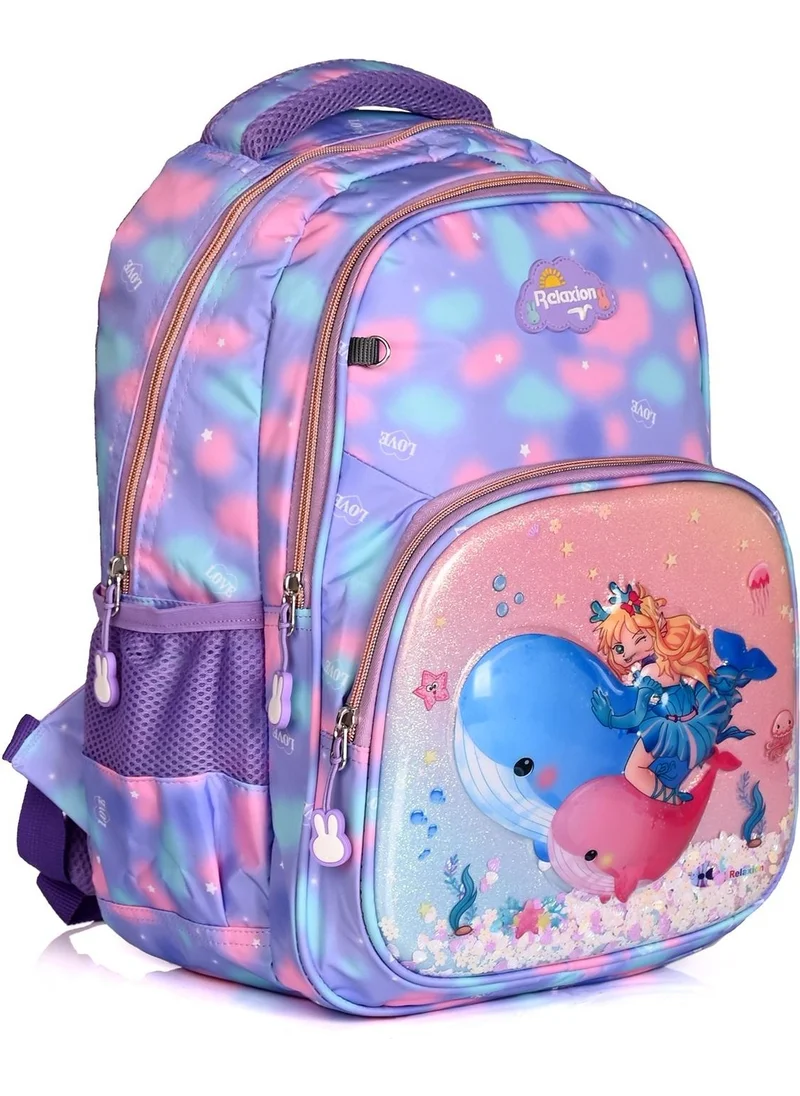 ريلاكسن Wander Embossed and Sequined School Backpack Set of 3