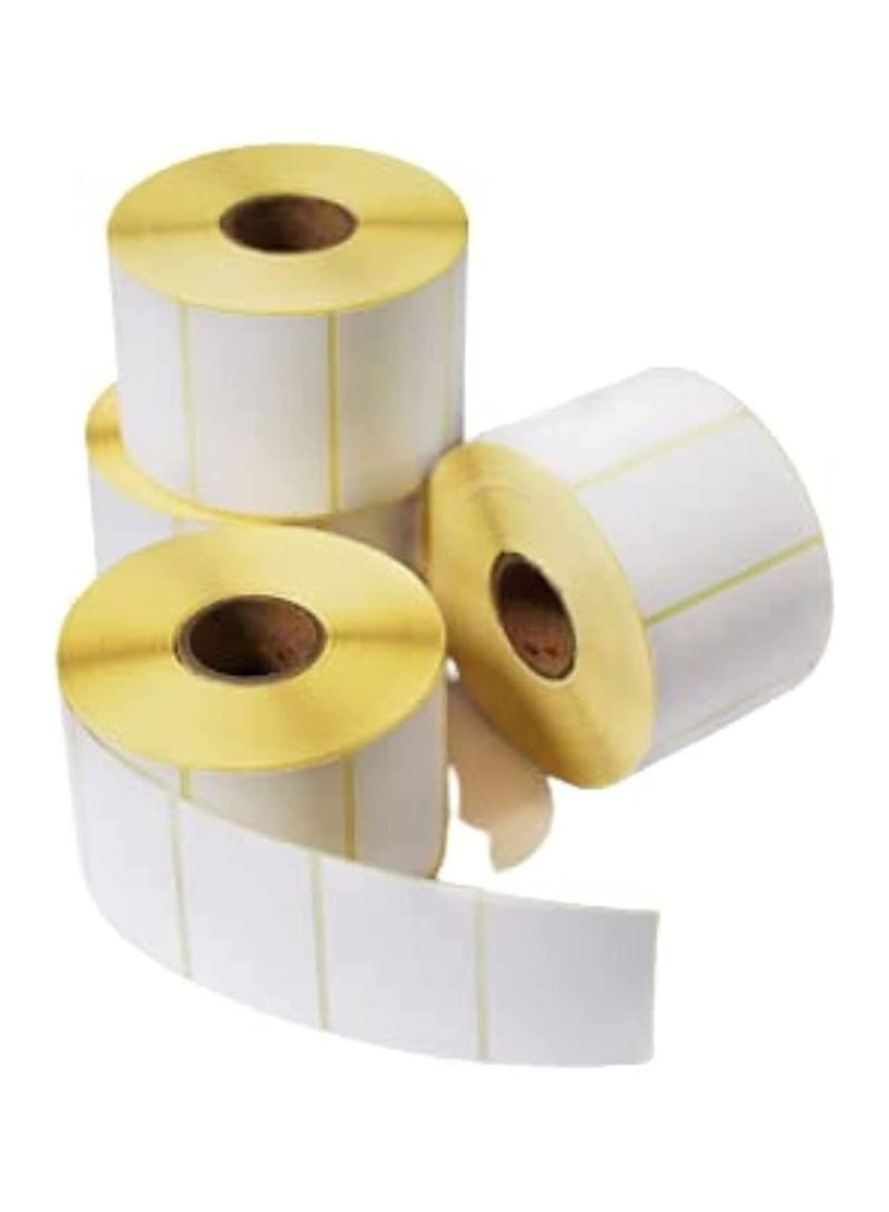 POSTECH 10 Rolls - 50mm x 25mm Barcode Label Sticker Direct Thermal 1000 Labels Per Roll for Zebra GC420d GC420t GK420d GK420t GX420d GX420t GX430t For Grocery, Supermarkets, Retail Store, Pharmacy - Image 1