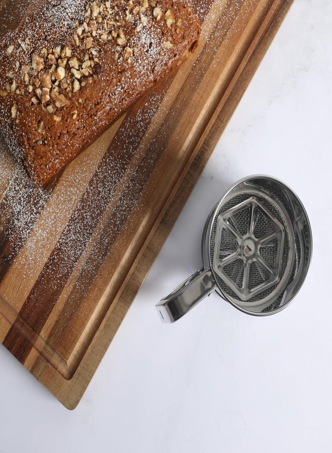 أوستر منخل دقيق أوستر هيلمسديل المصنوع من الفولاذ المقاوم للصدأ بسعة كوبين للخبز، يعمل بالتحريك اليدوي. - Image 5