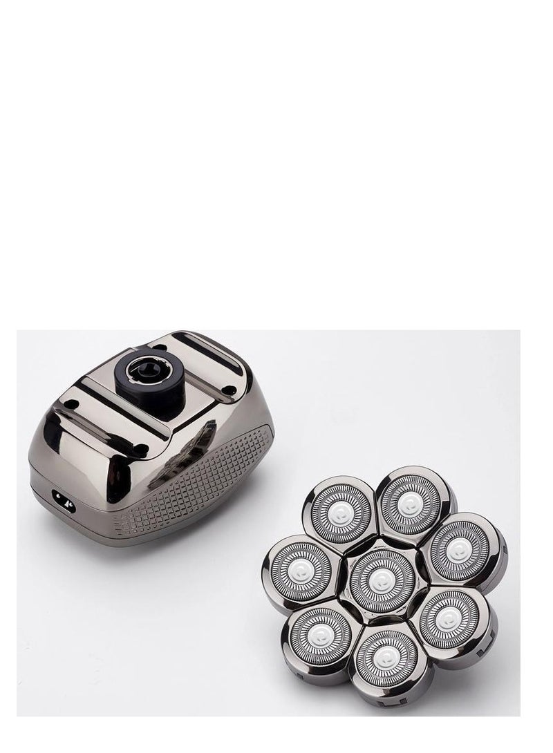 YUE KE Waterproof 5-in-1 Electric Shaver Cordless Rechargeable Bald Shavers Men's Beard Razor Beauty Deep Cleaning Set Grooming Kit Hair Trimmer Shaving Machine - Image 5