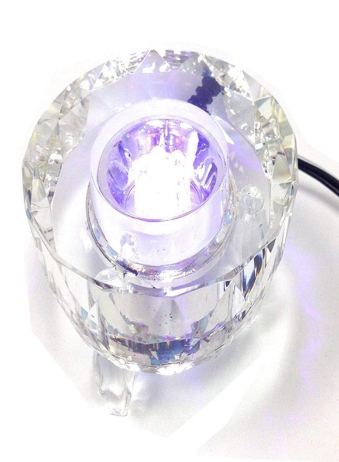 أملونج كريستال حامل عرض كريستالي دائري مضيء بسبعة مصابيح LED ملونة من أملونج - Image 4