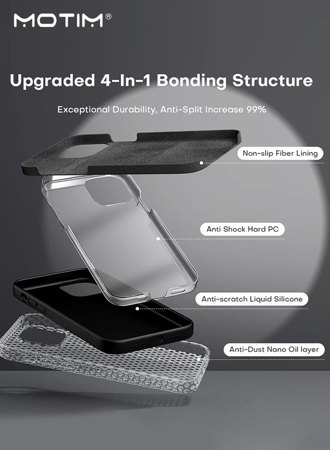 Motim iPhone 14 Case +2 Lens Film +2 Screen Film 5 in 1 Drop Protection Silicone iPhone 14 Phone Case Soft Cover Shockproof Slim Cover - Image 2