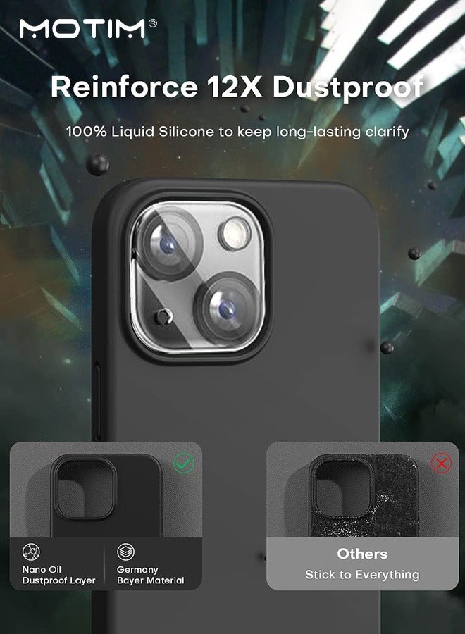 Motim iPhone 14 Case +2 Lens Film +2 Screen Film 5 in 1 Drop Protection Silicone iPhone 14 Phone Case Soft Cover Shockproof Slim Cover - Image 4