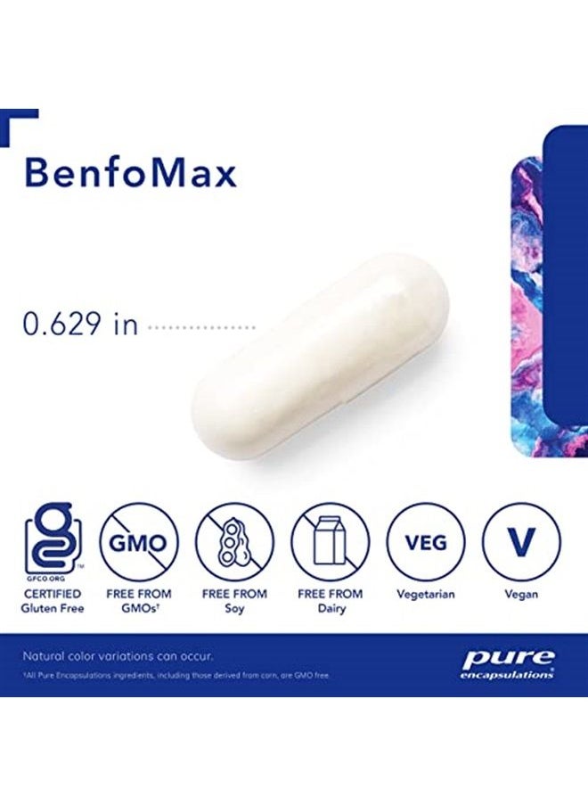 Pure Encapsulations - BenfoMax | B1 (Thiamine) Supplement to Support a Healthy Carbohydrate Metabolism and Kidney Cellular Health* | 90 Capsules - Image 1