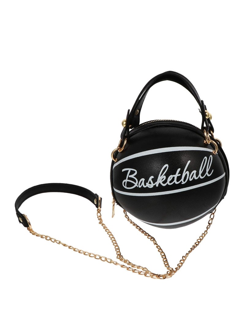 Y&D Shoulder Bag Basketball Football Shaped Fashion Portable Handbag Novelty Purse Circle for Girls and Women - Image 1