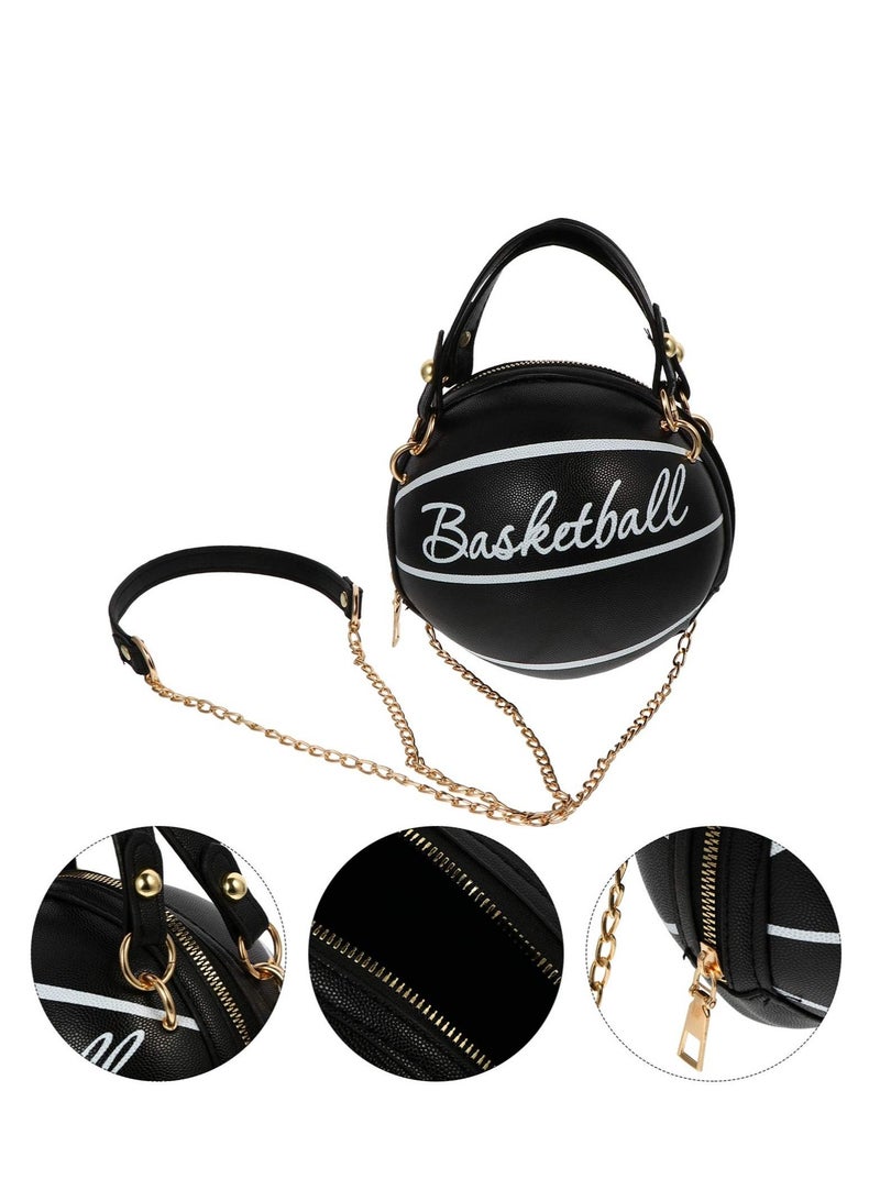 Y&D Shoulder Bag Basketball Football Shaped Fashion Portable Handbag Novelty Purse Circle for Girls and Women - Image 5