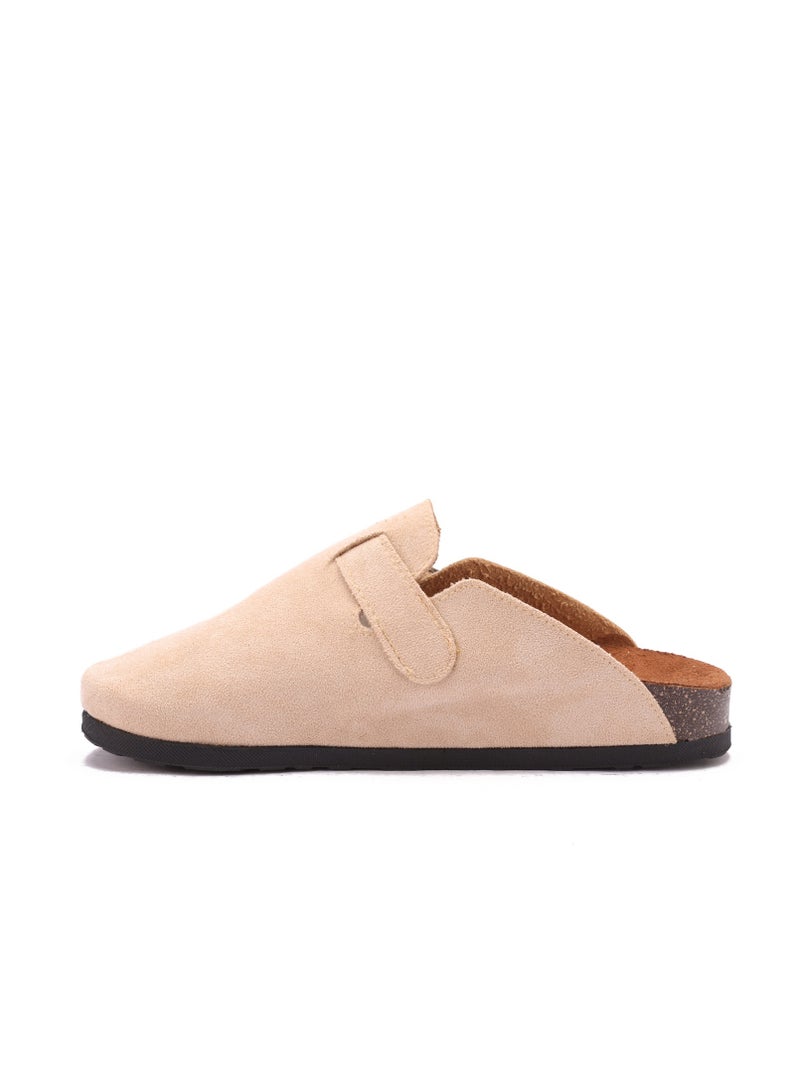 Women's Elegant Suede Buckle Clogs - Non-Slip Sole - Image 4