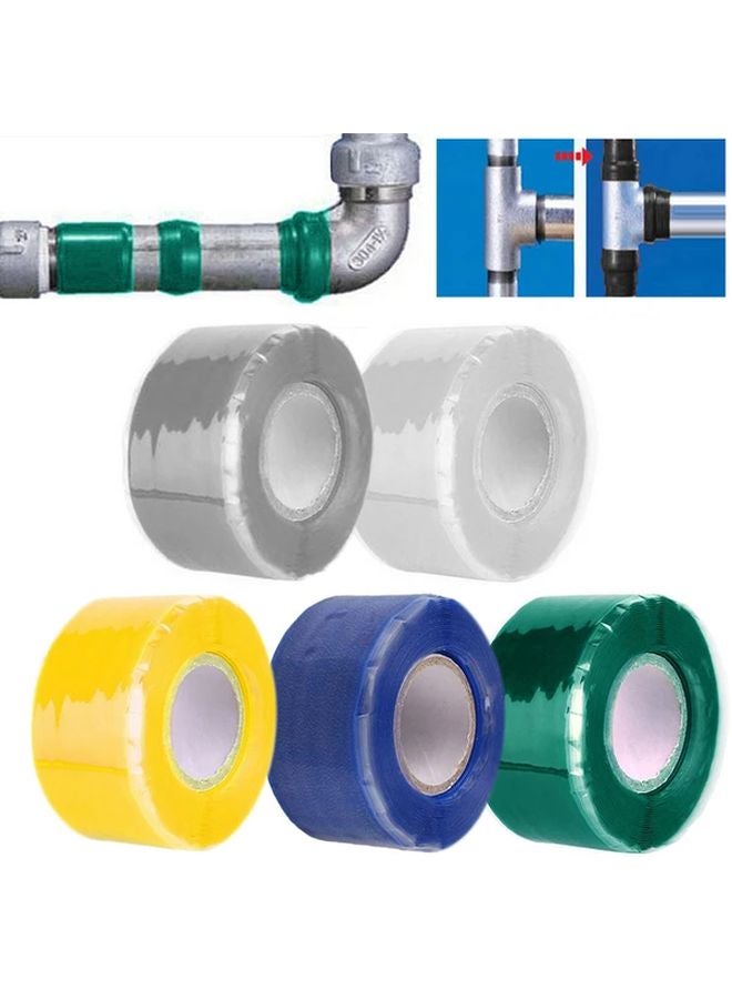 White And Black Heavy Duty Waterproof Silicone Tape Self Fusing Leak Seal - Image 3