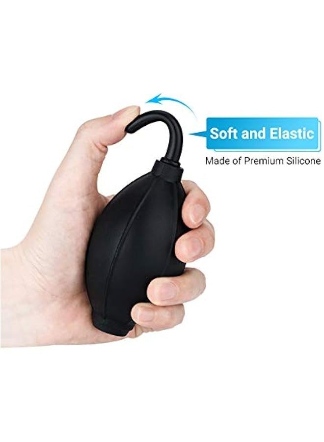 Gentle Soft Tip Silicone Air Blower Cleaner with Micro Fiber Cloth for Digital Camera Lens Sensor and LCD Screens, Musical Instruments, Keyboards, and Telescope Filters.  - Image 3