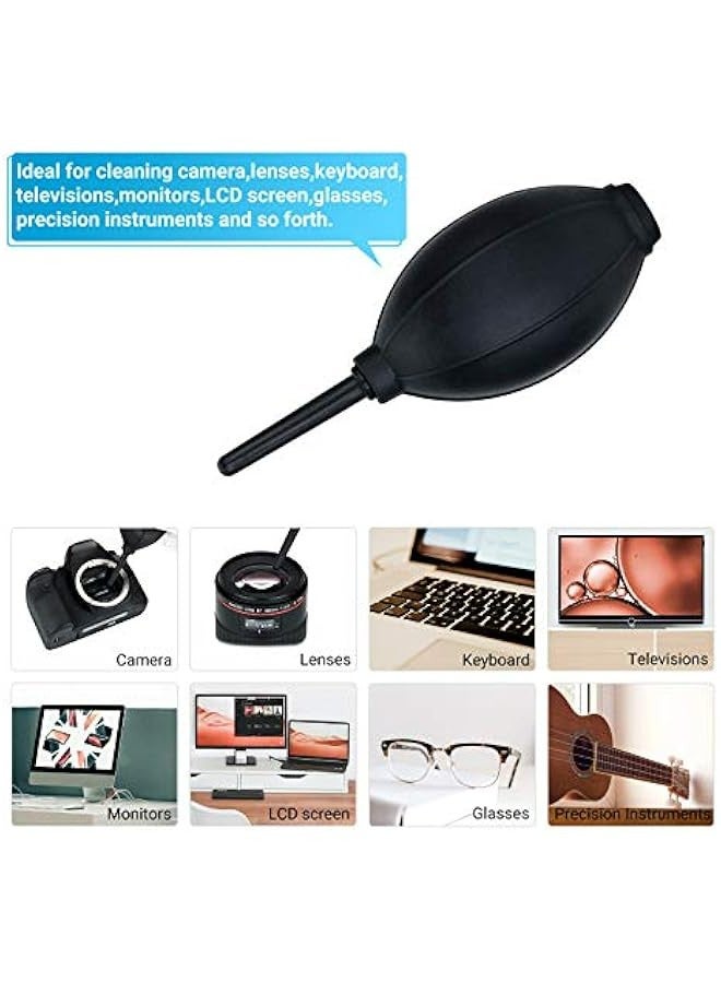 Gentle Soft Tip Silicone Air Blower Cleaner with Micro Fiber Cloth for Digital Camera Lens Sensor and LCD Screens, Musical Instruments, Keyboards, and Telescope Filters.  - Image 5