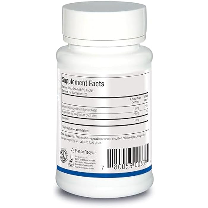 BIOTICS RESEARCH Melatonin B6 Mag Sleep Support, Circadian Rhythm Support, Fall Asleep and Stay Asleep, Supports Calming Brain Activity, Healthy Body Composition, Overall Relaxation Response, 60caps - Image 2