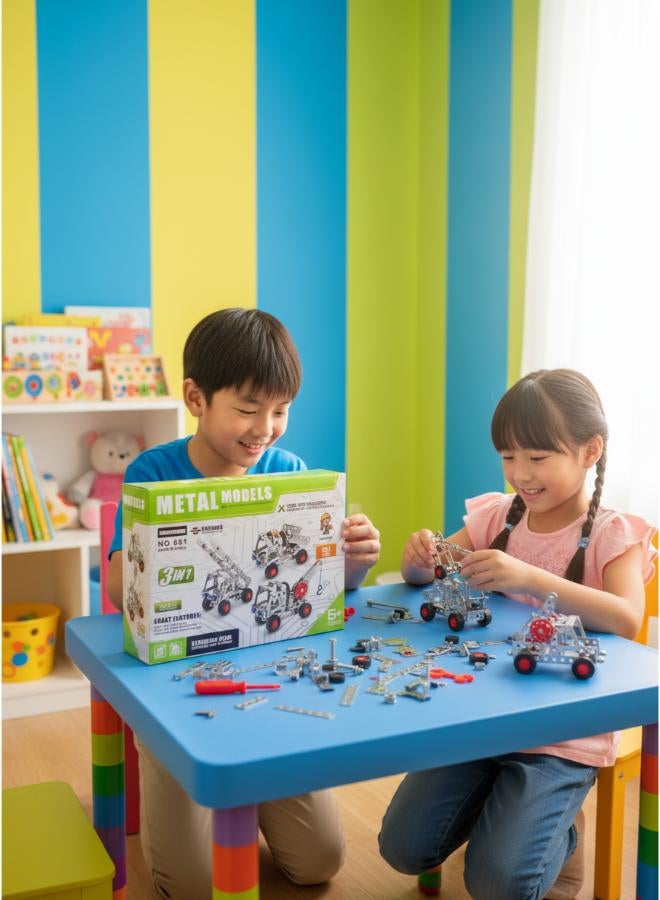 Metal Models 3-in-1 Construction Building Vehicle Model Toys No. 861 by Aole Toys - Image 3