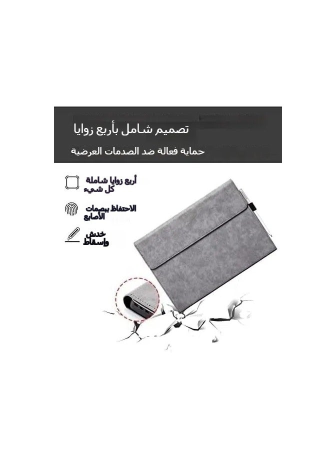 غطاء حماية للتابلت سيرفييس برو 11/برو 10/برو 9، غطاء نوتبوك مقاوم للصدمات قوي ومتوافق مع لوحة المفاتيح Type Cover، غطاء أعمال عسكري الدرجة مع حامل قلم - Image 4