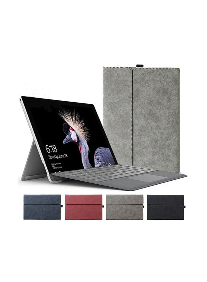 غطاء حماية للتابلت سيرفييس برو 11/برو 10/برو 9، غطاء نوتبوك مقاوم للصدمات قوي ومتوافق مع لوحة المفاتيح Type Cover، غطاء أعمال عسكري الدرجة مع حامل قلم - Image 1