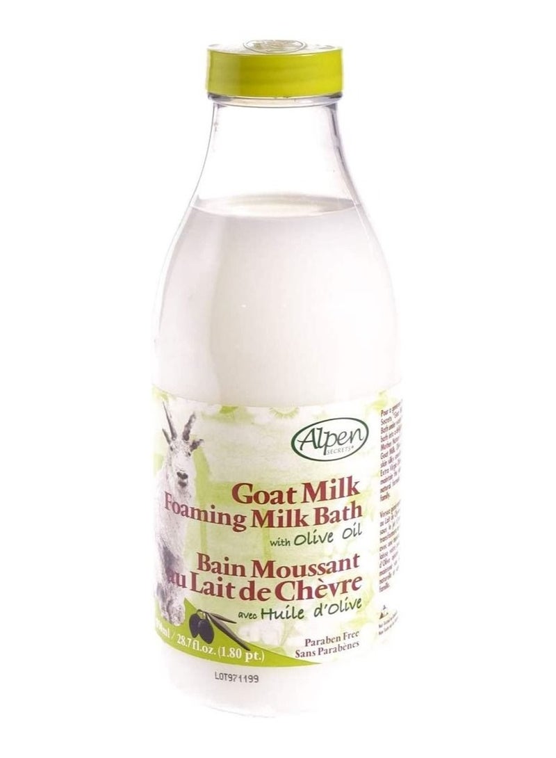 ALPEN SECRETS Goat Milk Foaming Milk Bath With Olive Oil 850ml