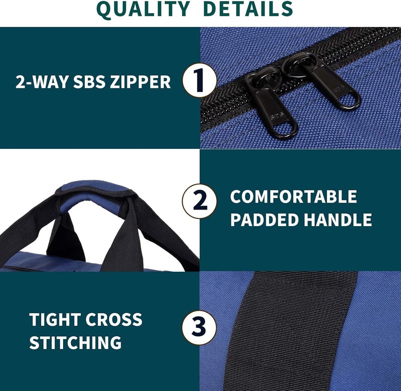 Vorspack Extra Large Duffle Bag for Travel - 100L Duffel Bag for Men Gear Bag for Storage Foldable Weekender Bag for Overnight Camping - Black - Image 4