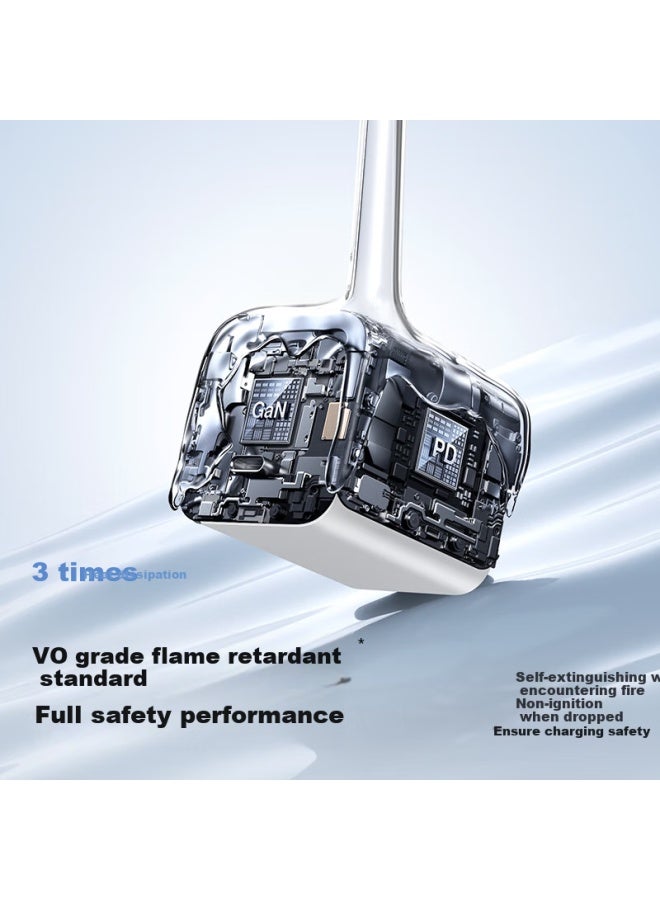 SmartDevil Shanmo [Bingmofang] Apple 20W Charger, Gallium Nitride Pd, Suitable For Iphone 16 Pro Max 15/14, Apple Phones, Type-C Plug, White - Image 5