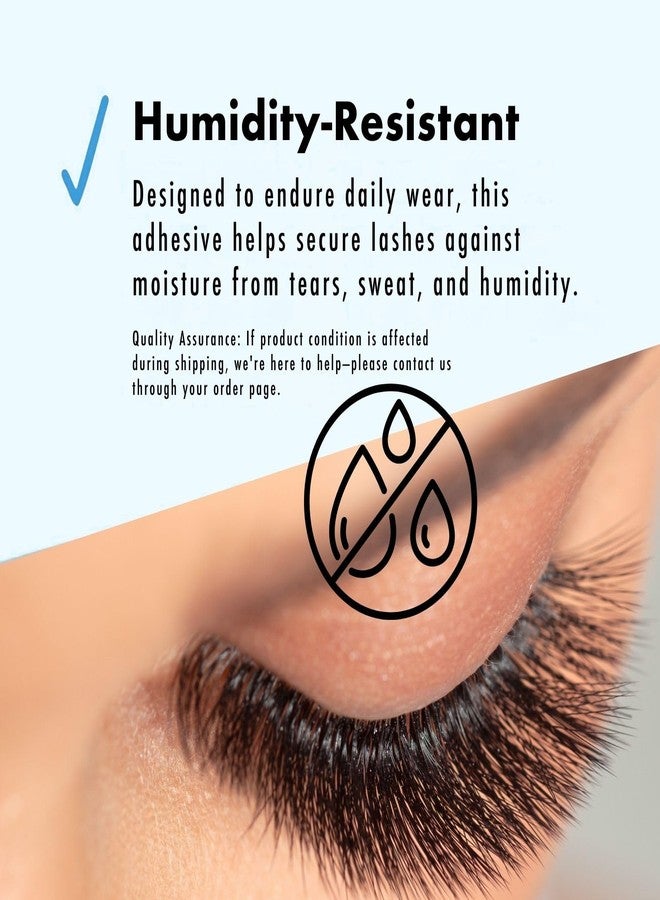 D-UP False Eyelash Glue, Quick-Setting Lash Glue for Eyelash Extensions, Easy-to-Use Eyelashes Strips for Beginners, Strong Hold Lash Extension, Seamless Finish, Made in Japan, 502, Clear - Image 2