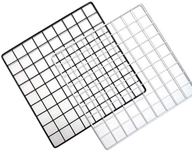 CreativeBuzz Steel Grid Photo Frame for Wall - DIY Mesh Wire Frame of Metal Hanging Aesthetic Moments Wall Décor for Home Living Room (White) - Image 5