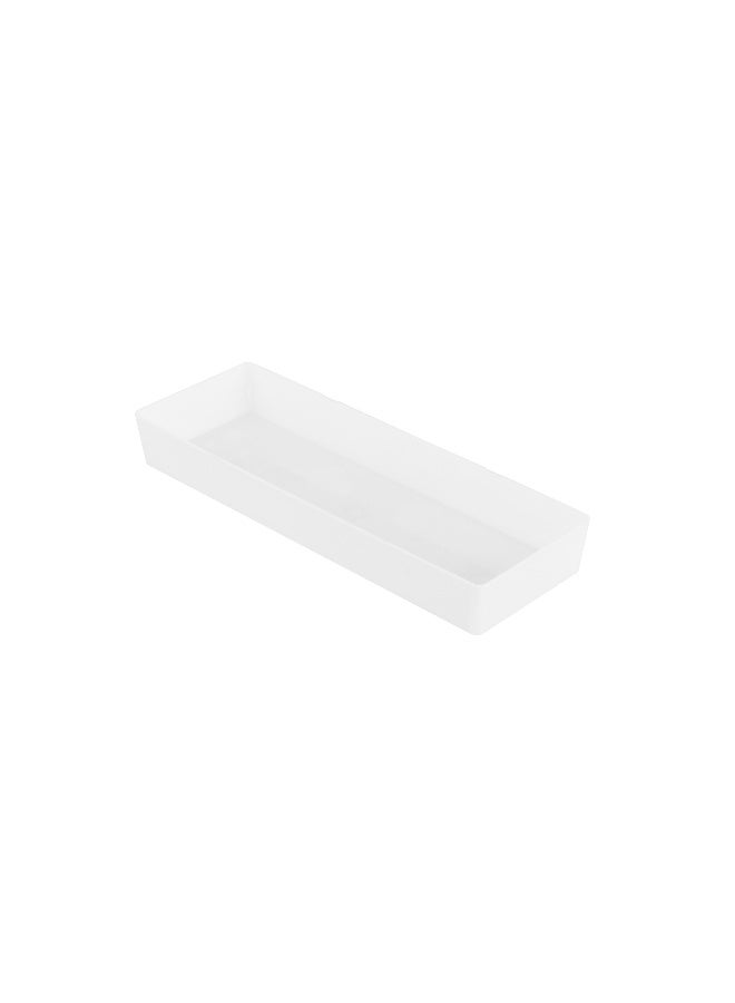 Restaurantware 5.2 x 1.8 Inch Mini Tasting Plates, 100 Disposable Rectangle Plastic Plates - Durable, Stylish, White Plastic Hors D'oeuvre Serving Plates, For Desserts Or Appetizers At Parties - Image 1