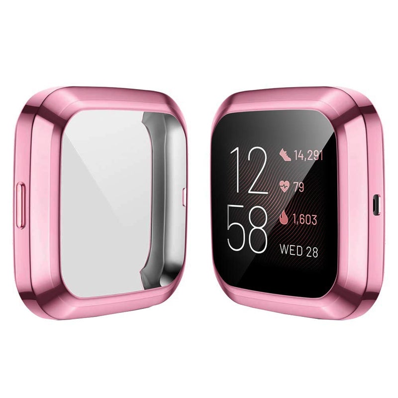 RICHONE [6-Pack] Screen Protector Case Compatible with Fitbit Versa 2 Smartwatch, All-Around TPU Plated Protective Cover Scratch Resistant Bumper Shell Accessories (6 Colors, Versa 2) - Image 3