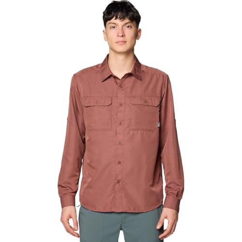 Mountain Hardwear Men's Standard Canyon Long Sleeve Shirt, Bourbon Brown, M - Image 1