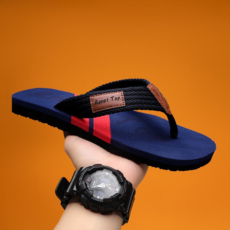 Style Flip-Flops, Non-Slip, Breathable Outer Slippers, Wear-Resistant Eva Flip-Flops, Thick-Soled Beach Sandals, Vietnam - Image 3