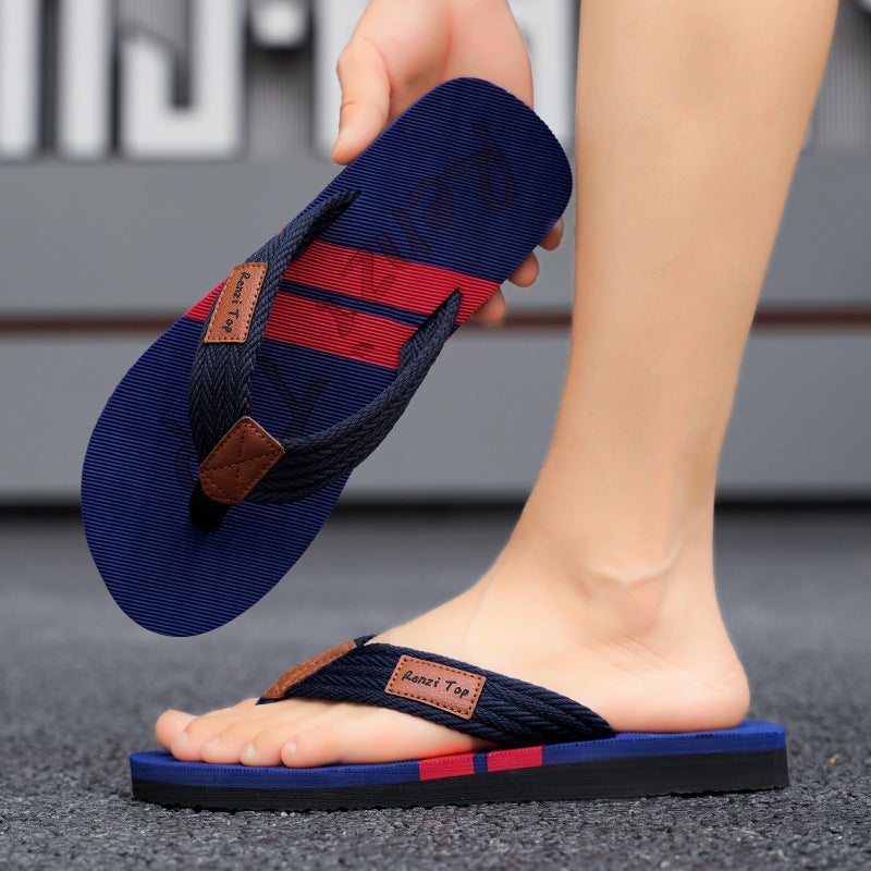 Style Flip-Flops, Non-Slip, Breathable Outer Slippers, Wear-Resistant Eva Flip-Flops, Thick-Soled Beach Sandals, Vietnam - Image 4