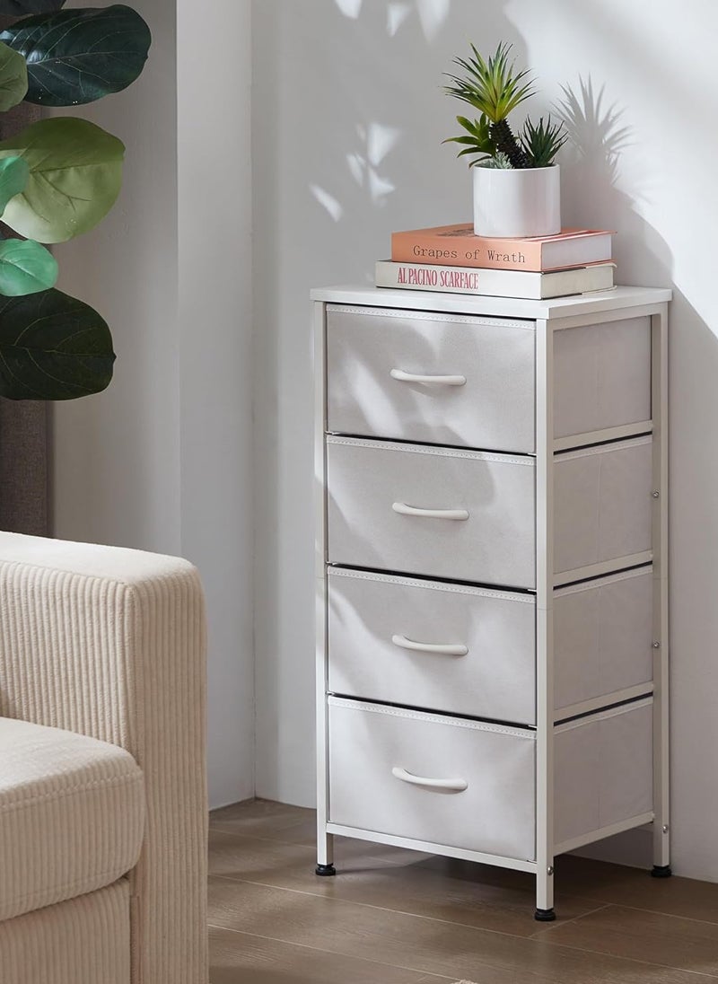 EzzySo Dresser with 4 Drawers Storage Tower Storage Cabinet Bedroom Dresser Wide Storage Chest with Easy Pull Handle  - Image 3