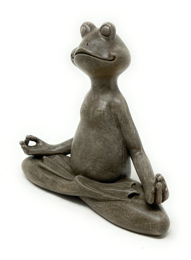 Nature's Mark 6" H Resin Meditating Yoga Frog Statue Figurine Home Decorative Accent Decor for Tabletop Living Room Bedroom Office Desktop Cabinet Shelf - Image 2