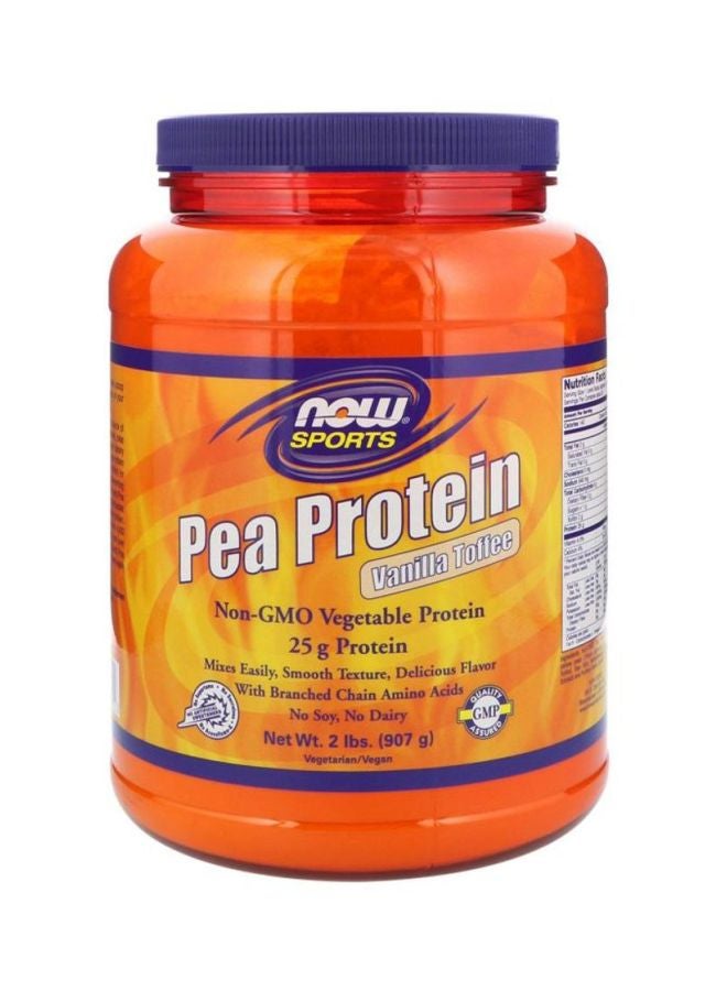 Now Foods Pea Protein Powder With Vanilla Toffee Flavor - Image 1