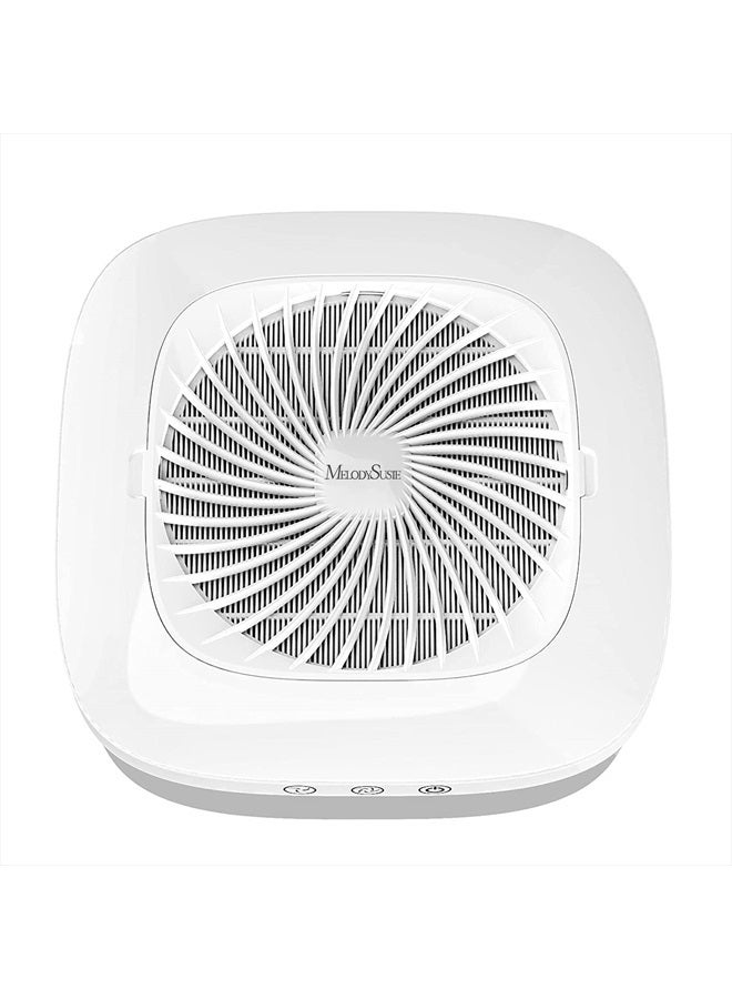 MelodySusie Nail Dust Collector with Reusable Filter, Powerful Vacuum Fan Vent Dust Collector Extractor Electric Dust Suction Machine for Acrylic Gel Nail Polishing, Low Noise, Nail Salon - Image 1