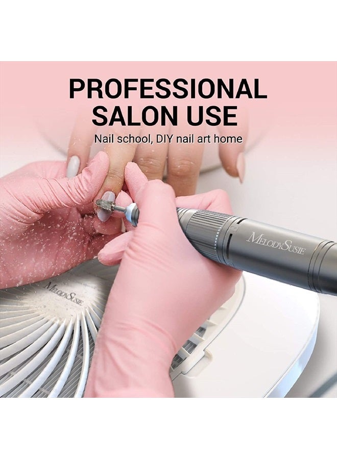 MelodySusie Nail Dust Collector with Reusable Filter, Powerful Vacuum Fan Vent Dust Collector Extractor Electric Dust Suction Machine for Acrylic Gel Nail Polishing, Low Noise, Nail Salon - Image 2