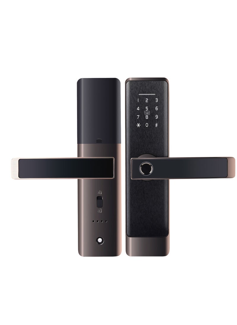 Nomeregan - Smart Lock, Smart Door Lock, Keyless Entry Door Lock Compatible with Alexa & Google, Fingerprint Door Lock, Bluetooth Electronic Deadbolt, Easy Installation for Front Door, Home, Office, Airbnb - Image 1