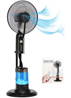 Denx Anion mist spray fan 75W,with 5L Water Tank and Remote Control, Adjustable Height Low Noise Mist Fan, 3 Speed ​​Fan  - Image 1