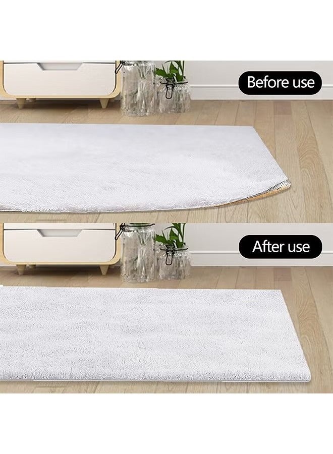 rocooart 16 Pcs Double Sided Non-Slip Grippers for Rugs, Curling Rug Tape Grippers for Hardwood Floors, Corner Side Gripper for Hardwood Floors and Tile (Black) - Image 3