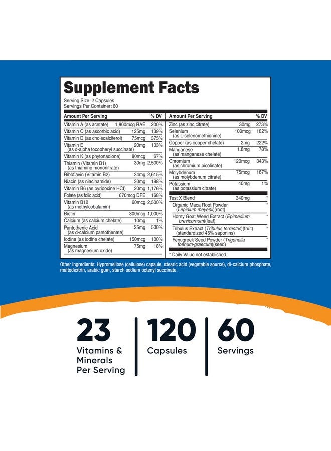 Nutricost Multivitamin for Men 120 Capsules - Vitamins and Minerals for The Healthy Man - Image 2