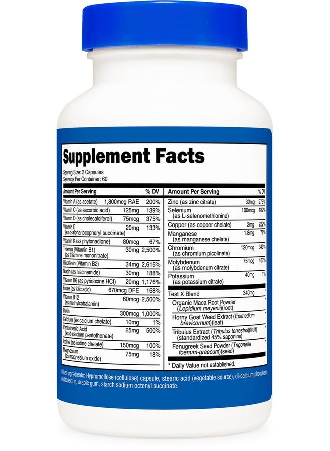 Nutricost Multivitamin for Men 120 Capsules - Vitamins and Minerals for The Healthy Man - Image 5