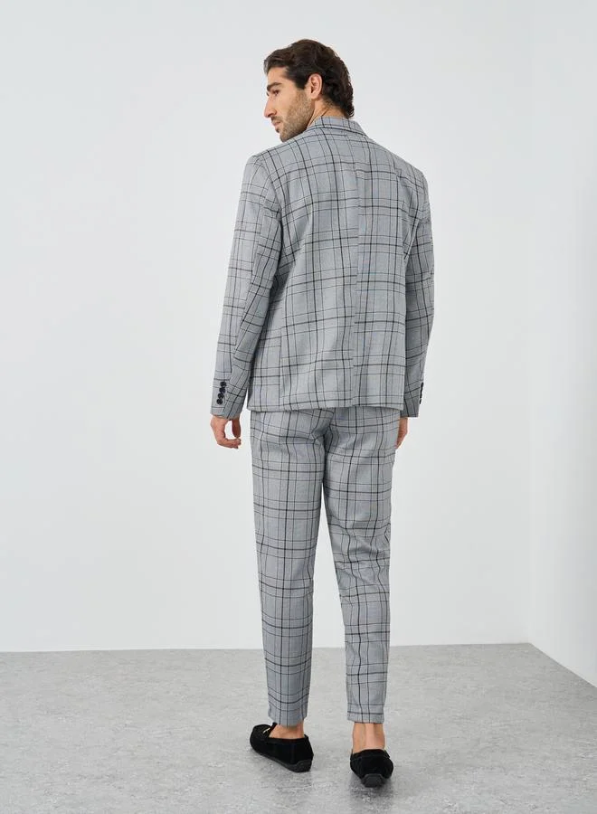 Take Two Take Two Checkered Double Breasted Suit with Pants