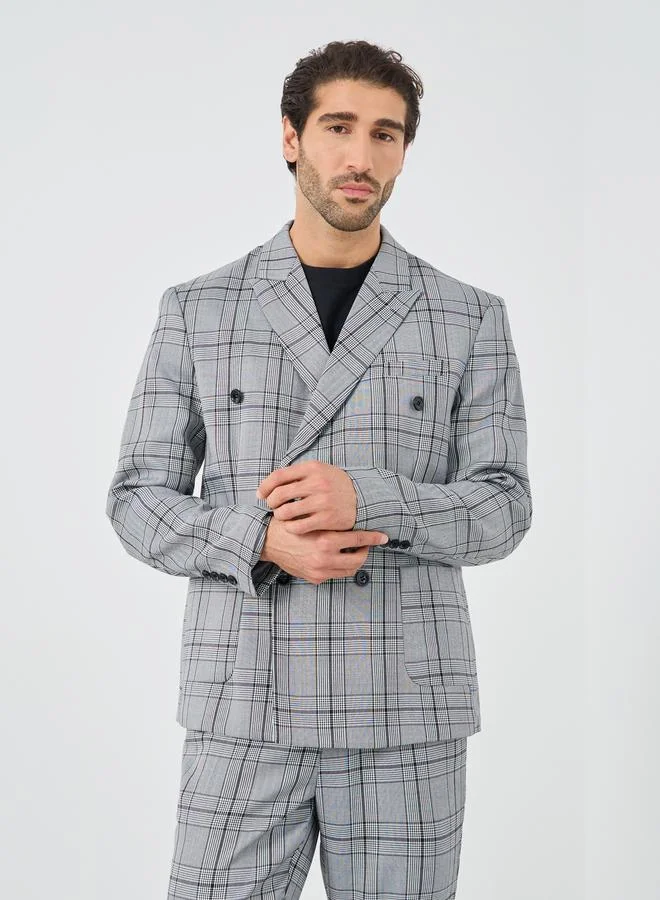 Take Two Take Two Checkered Double Breasted Suit with Pants