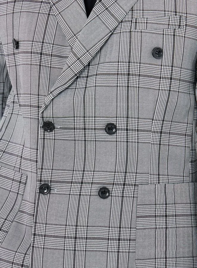 Take Two Take Two Checkered Double Breasted Suit with Pants