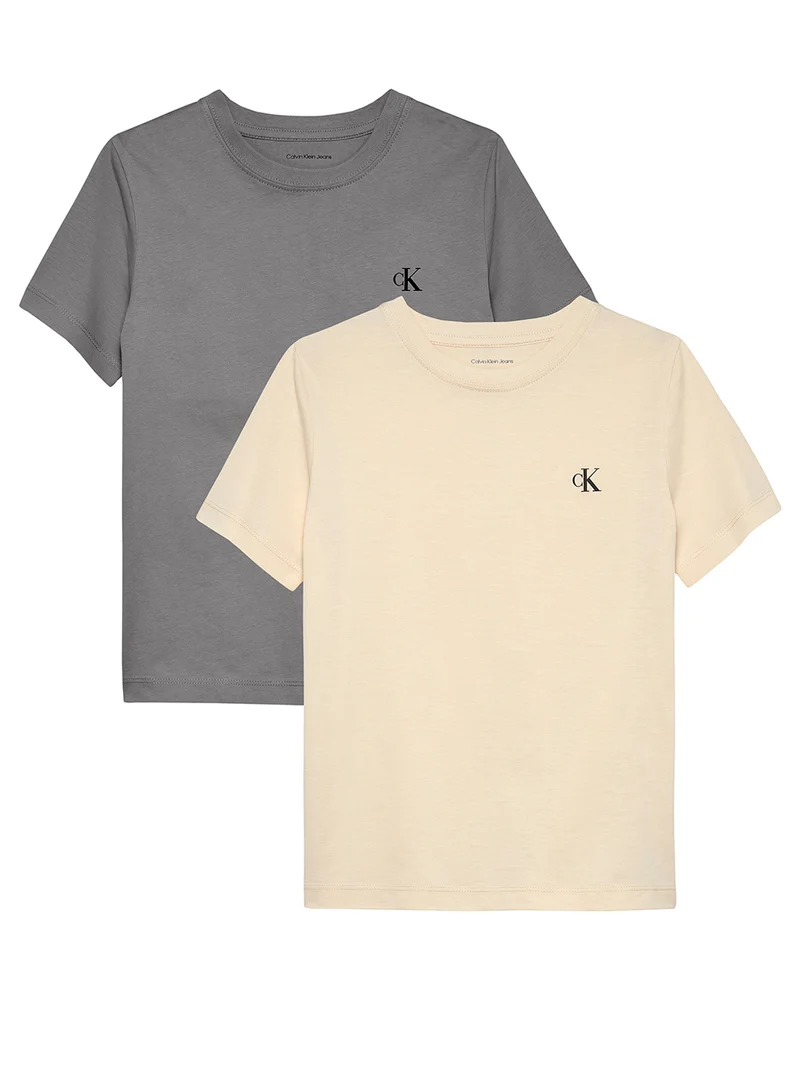 Calvin Klein Jeans Kids 2 Pack Of Logo T-Shirt