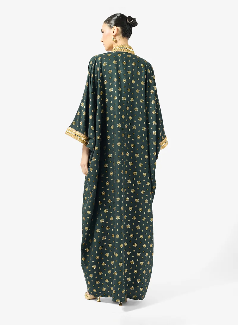 Golden Apple  Golden Printed Abaya for Women | Best Price UAE