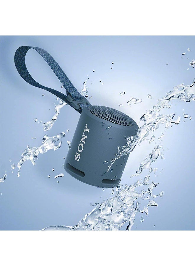 سوني SRS-XB13 EXTRA BASS اللاسلكي بلوتوث محمول مكبر صوت صغير الحجم، IP67 ضد الماء ومتينة في الهواء الطلق، بطارية 16 ساعة، USB Type-C، حبل قابل للإخراج، ومكبر صوت، أزرق فاتح - Image 5
