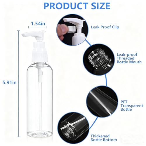 DTDNZKN 14 Pack Travel Bottles for Toiletries - TSA Approved Leak-Proof Squeezable Containers for Shampoo, Conditioner, Lotion, and Body Wash - Convenient and Practical Travel Accessories - Image 5