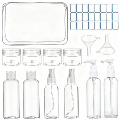 DTDNZKN 14 Pack Travel Bottles for Toiletries - TSA Approved Leak-Proof Squeezable Containers for Shampoo, Conditioner, Lotion, and Body Wash - Convenient and Practical Travel Accessories - Image 2
