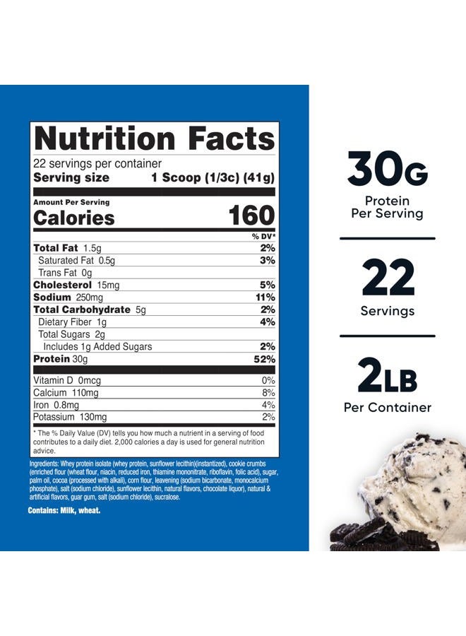Nutricost Whey Protein Isolate (Cookies N Cream, 2 Pounds) - Image 2