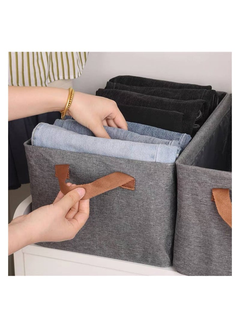 Clothes organizer box with metal legs inside, size 47*30*height 19 cm, available in gray IR color - Image 2