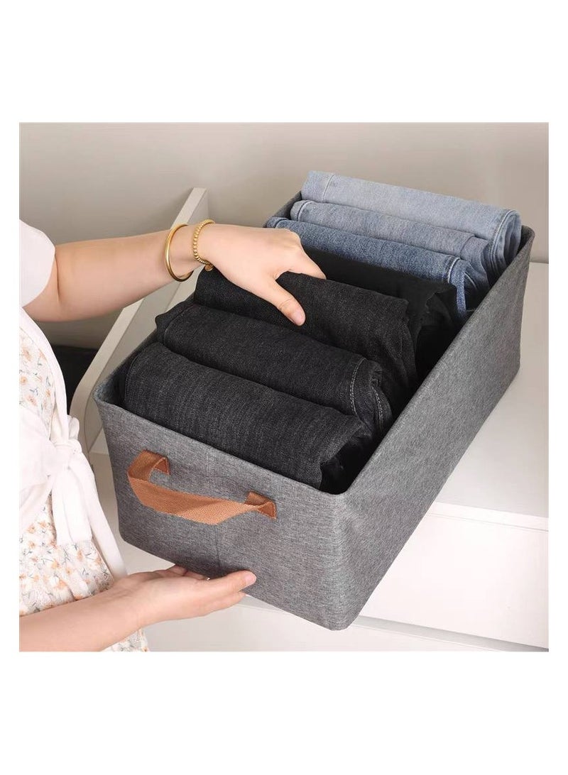Clothes organizer box with metal legs inside, size 47*30*height 19 cm, available in gray IR color - Image 3